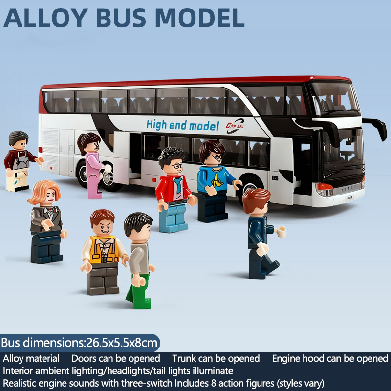 Light Switch - Model Bus Alloy dengan Lampu &