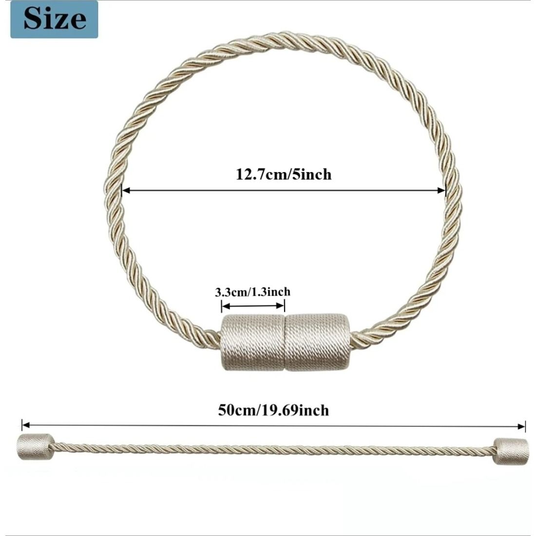 2 Buah Pengikat Tirai Magnetik - Curtain Rods ulasan dan harga